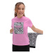 Detské bavlnené tričko Vans ANIMAL BOX CREW CYCLAMEN fialová farba