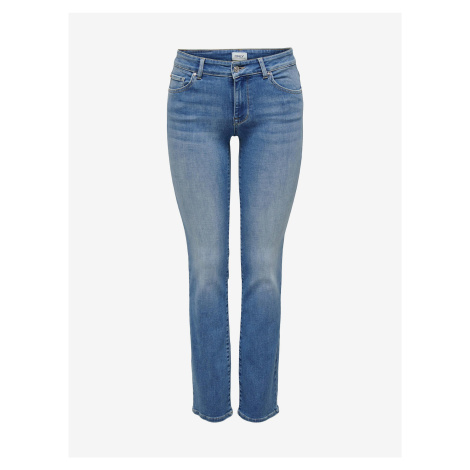 Blue women's straight fit jeans ONLY Alicia - Women