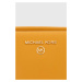 Kožená kabelka MICHAEL Michael Kors žltá farba