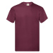 Burgundy Men's T-shirt Original Fruit of the Loom