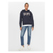 Gant Mikina Rel Logo Hoodie 4200726 Tmavomodrá Relaxed Fit