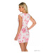 Dámske šaty 25679-1 - Moda Italia krémová-růžová