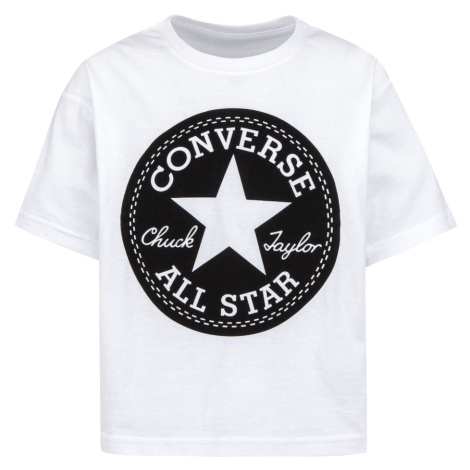 CONVERSE Tričko  čierna / biela