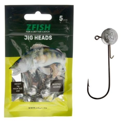 Zfish jigová hlava jig head premium 5 ks - 10 g háčik 4/0