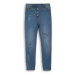 Dievčenské džínsové nohavice s elastanom, Minoti, Wilderness 7, modrá - | 3/4let