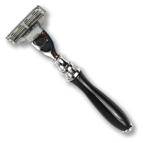 Strojček na žiletky Parker Safety Razor Mach 3 čierna rukoväť 111B-M3