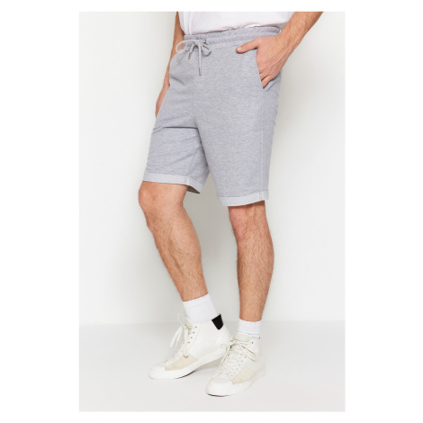 Trendyol Shorts - Gray - Normal Waist