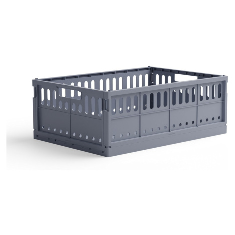 Skladacia prepravka maxi Made Crate - blue grey