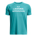 Chlapčenské tréningové tričko s krátkym rukávom UNDER ARMOUR UA Tech Split Wordmark SS-BLU