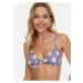 Light purple women's polka dot bikini top Trendyol - Women