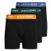 Jack & Jones Junior Nohavičky 'Gab'  kráľovská modrá / jedľová / oranžová / čierna