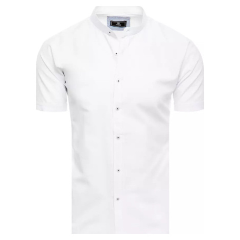 Biela košeľa s krátkym rukávom KX0998