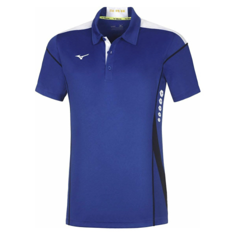 Mizuno Hex Rect Polo Pánske športové Polo tričko, modré, veľ. S 8224-s