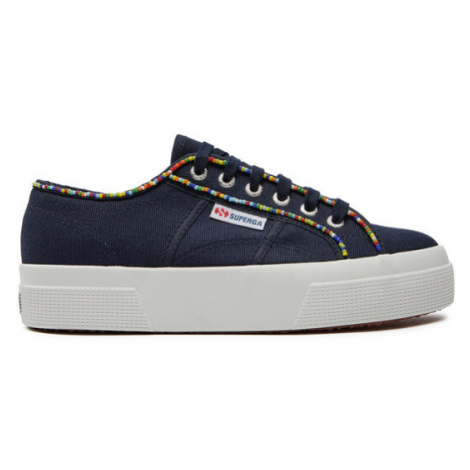 Superga Tenisky Multicolor Beads 2740 S4131FW Tmavomodrá
