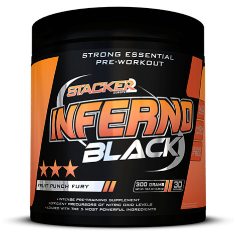 Stacker2 Predtréningový stimulant Inferno Black 300 g orange overdrive