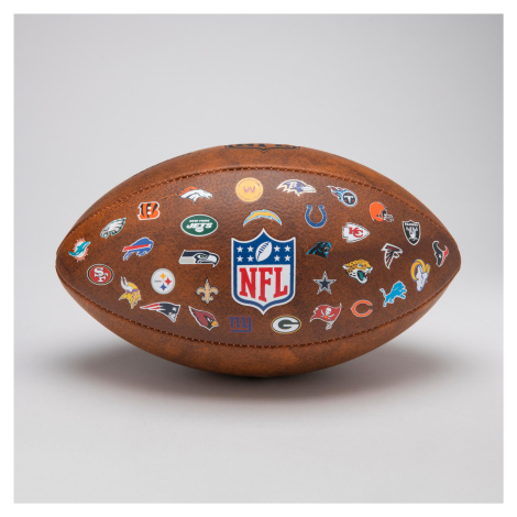 Lopta na americký futbal NFL 32 Teams oficiálna veľkosť hnedá Wilson