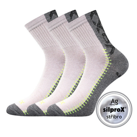 VOXX Revolt ponožky svetlo šedé 3 páry 102257