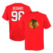 Chicago Blackhawks detské tričko Connor Bedard Chicago Blackhawks Flat Name & Number Ctn Tee