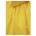 Žltá bodkovaná kruhová sukňa MONLEMON