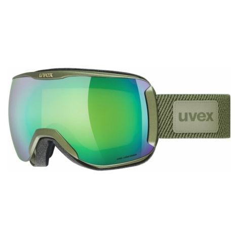 UVEX Downhill 2100 Planet White Shiny Mirror Scarlet/CV Green Lyžiarske okuliare