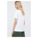 Bavlnené tričko Lacoste TF8392-CPM, biela farba,