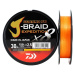 Daiwa splietaná šnúra j-braid expedition x8e smash orange 300 m - 0,24 mm 22,2 kg