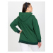 Tmavozelená mikina na zips -RV-BL-8190.09P-dak green