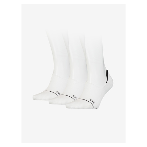 Set of three pairs of white Calvin Klein Underwear socks - Women