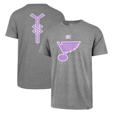 St. Louis Blues pánske tričko grey 47 Hockey Fights Cancer 47 Brand