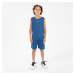 Detské basketbalové tielko/tričko bez rukávov T100 modré