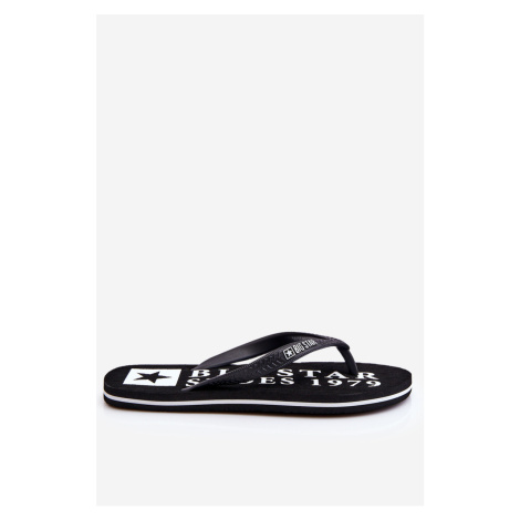 Men's lightweight flip-flops Big Star LL174444 Black