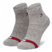 Tommy Hilfiger Súprava 2 párov vysokých detských ponožiek 100002319 Sivá
