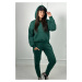 Insulated set sweatshirt + pants dark green