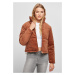 Women's corduroy jacket made of caramel