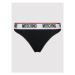 MOSCHINO Underwear & Swim Súprava 2 kusov klasických nohavičiek 4742 9003 Čierna