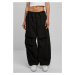 Women's cotton parachute pants black