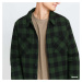 Bunda Urban Classics Padded Check Flannel Shirt Green / Black