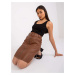 Jaen skirt with brown trim