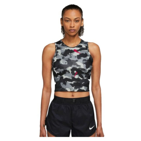 Nike NK DF TANK SSNL NV Dámsky športový top, tmavo sivá, veľkosť