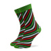 Rainbow Socks Súprava 2 párov vysokých dámskych ponožiek Xmas Balls Farebná