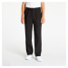 Kalhoty Urban Classics Straight Pleat-Front Trousers Black