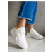SMALL SWAN WHITE SNEAKERS WITH ECO LEATHER