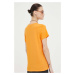 Bavlnené tričko Marc O'Polo oranžová farba