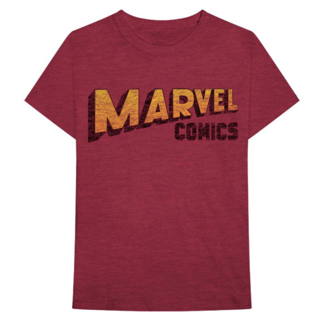 Marvel tričko Warped Logo Červená
