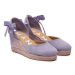 Manebi Espadrilky Hamptons Low Wedge Espadrilles W 1.2 WL Fialová