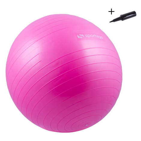 Gymnastický míč Sportago Anti-Burst 75 cm, vratanie pumpičky - růžová