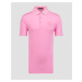 Pánske Ružové Tričko G/fore Rib Collar Circle G's Embossed Tech Jersey Polo