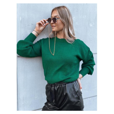 Oversize dámsky sveter zelenej farby DStreet