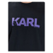 KARL LAGERFELD Tričko Logo 230M2211 Čierna Regular Fit