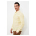 Trendyol Yellow Male Slim Fit Long Sleeve Epaulette Buttoned Collar Shirt
